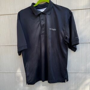 Columbia PFG Black Polo Shirt Size Large
